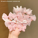 Cute Bow Design 10 Pieces of Sweet Pink Hairpins for Girls childrensterritory