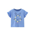 Kids Girls Cartoon Unicorns Design Summer Cotton Tees
