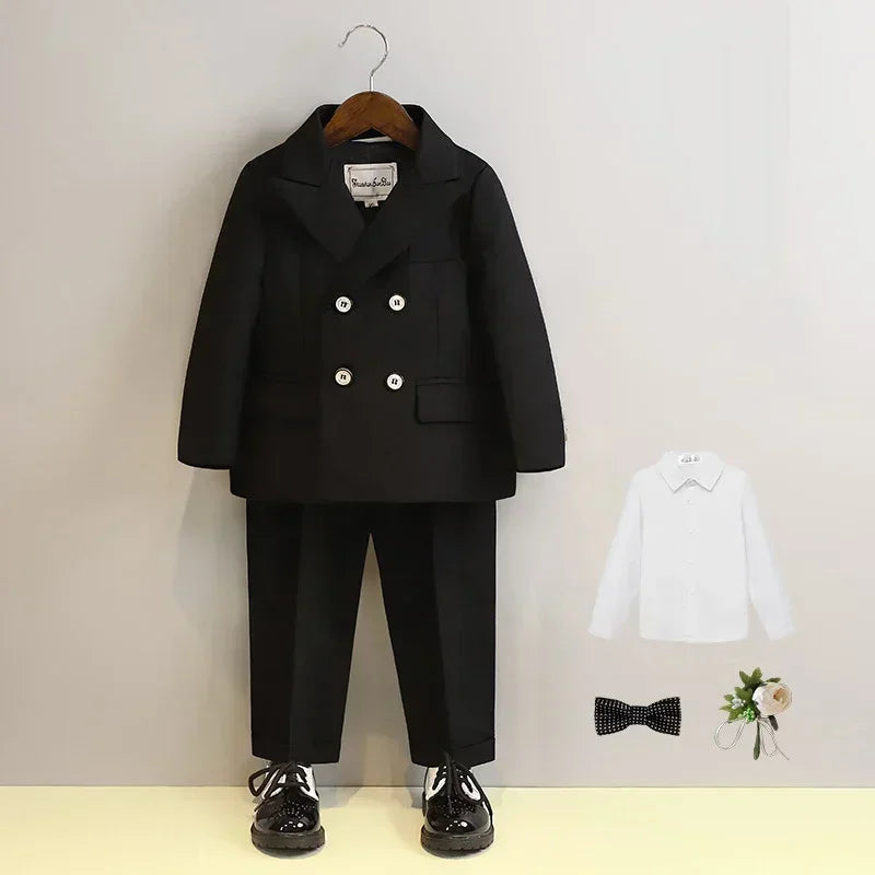 Kids Blazer Vest Pants Formal/Wedding Clothes Set