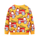 Kids Boys Stars Print Warm Winter Sweatshirts