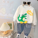 Cartoon Design Baby Boy Color Blocking 2PC Casual Clothes Set childrensterritory