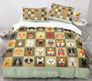 3D Cartoon Animal Print Microfiber Kids Bedding Sets childrensterritory