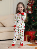 Kids' Long-Sleeved Christmas Print Clothing Set childrensterritory