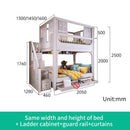 Multifunctional Kids Bunk Bed with Safety Fence and Storage childrensterritory