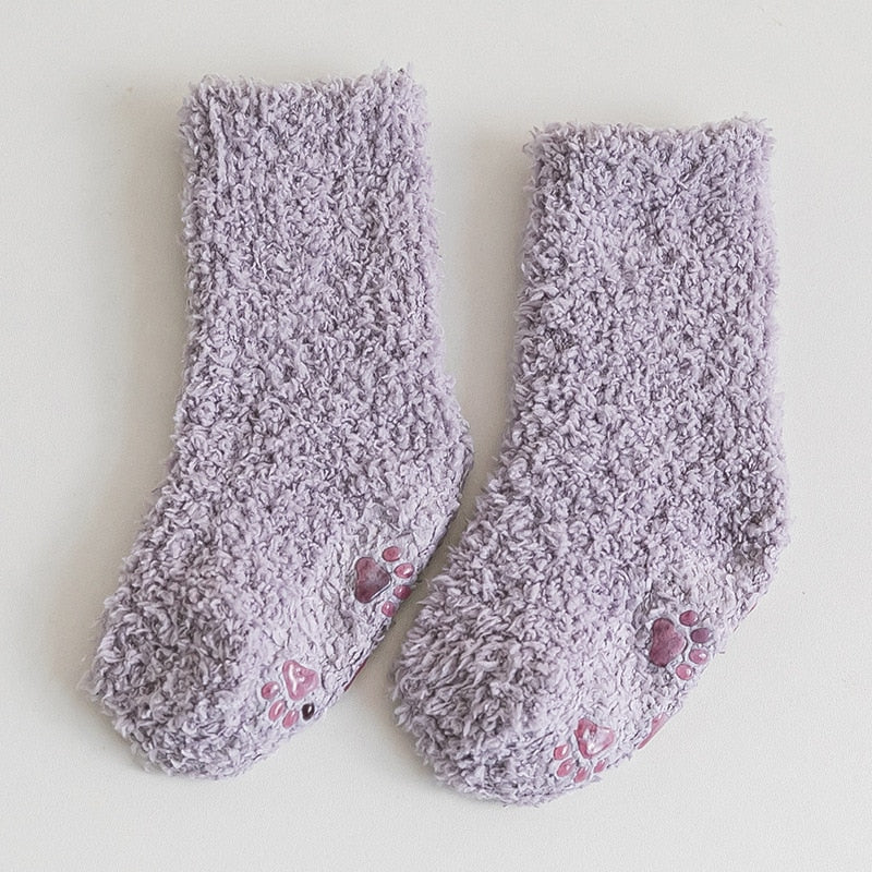 Coral Fleece Thick Newborn/Kids Socks Leg Warmers childrensterritory