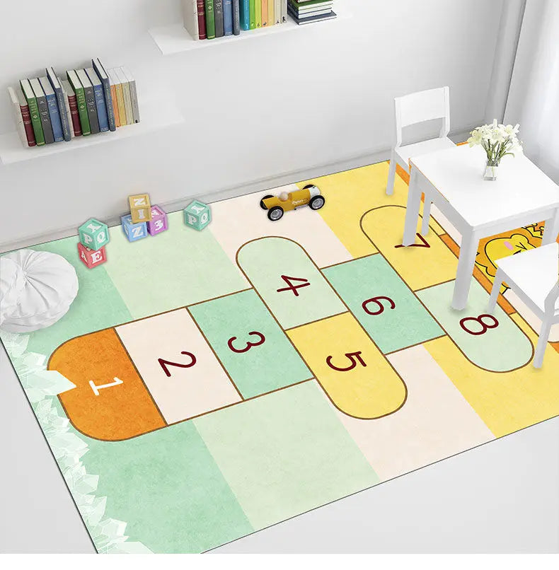 Cartoon Design Learning Kids Room Carpet for Crawling Jumping childrensterritory