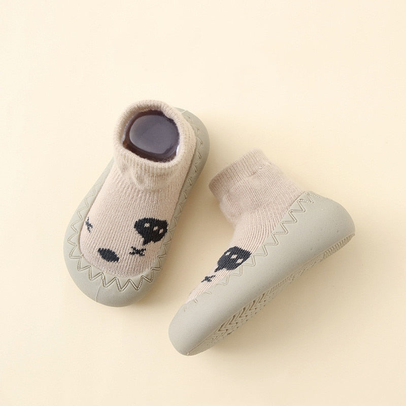 Baby Cartoon Print Soft Rubber Sole Booties childrensterritory