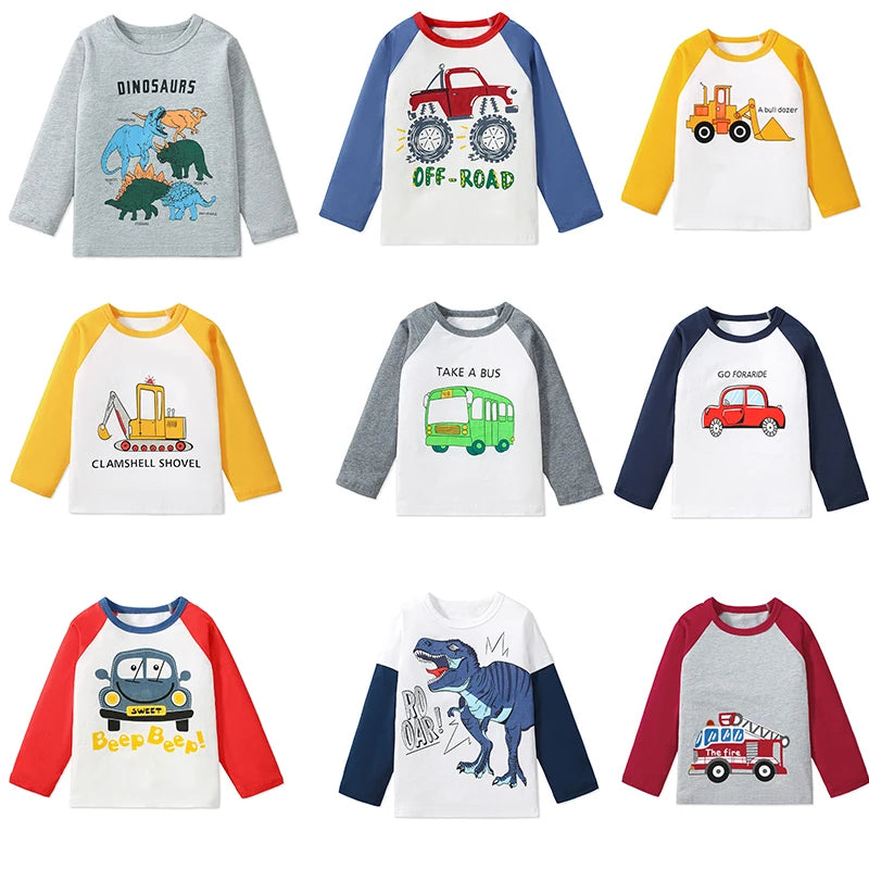 Full Sleeves Cartoon Design Boys Shirts childrensterritory