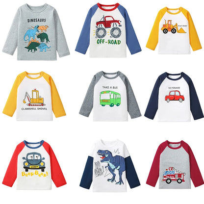 Full Sleeves Cartoon Design Boys Shirts childrensterritory