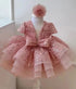 Sequined Tiered Tulle Luxury Wedding Party Dress for Girls childrensterritory