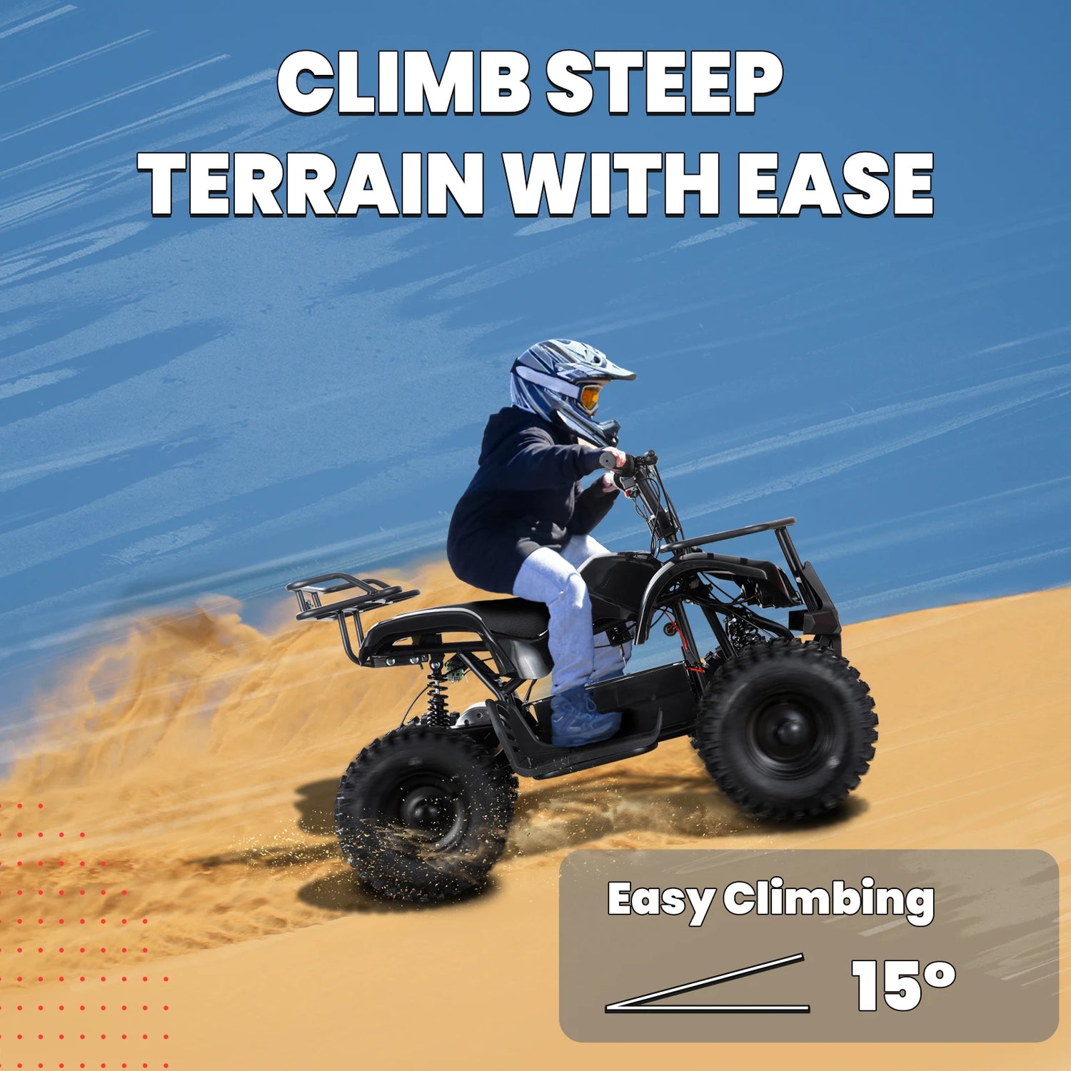 36V Powerful Off-Road Electric Four-Wheeled ATV for Kids childrensterritory