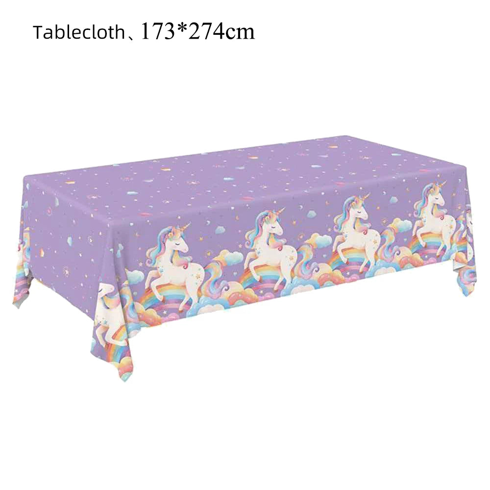 Kids Unicorn Theme Birthday Party Decorations Set
