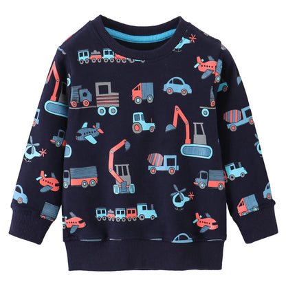 Girls White Casual Cotton Sweatshirts childrensterritory