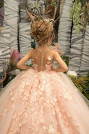Kids Girls Floral Tulle Ball Gowns/Princess Dresses