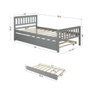 Twin Bed Frame with Headboard and Footboard childrensterritory