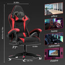 Adjustable Gamer Chairs with Lumbar Cushion + Headrest childrensterritory