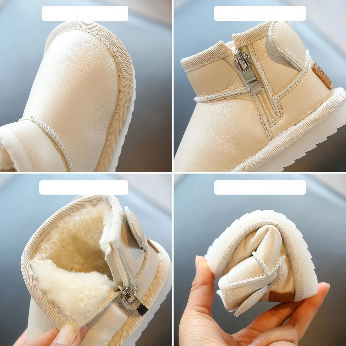 Non-slip Plus Velvet Soft Breathable Toddler Snow Shoes childrensterritory
