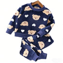 Kids Bear Design Long Sleeves Winter Clothing Set childrensterritory