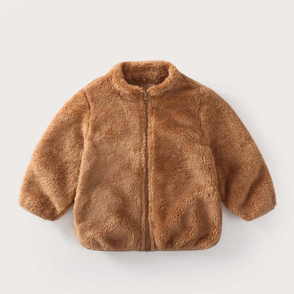 Kids’ Long-Sleeve Winter Casual Soft Jacket childrensterritory