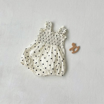 Baby Girl Pleated Romper for Summer