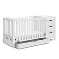 Integrated 4-in-1 Crib and Changer with Drawer for Baby childrensterritory