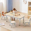 Durable Kids Study Table and Chairs Set with Adjustable Height