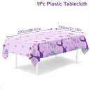 Mermaid-themed Kids Birthday Party Decorations and Tableware Set