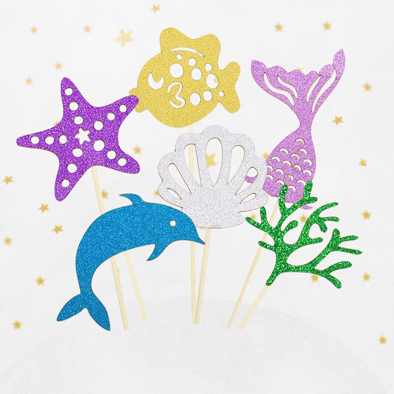 Mermaid Themed Cupcakes Toppers for Kids Party childrensterritory