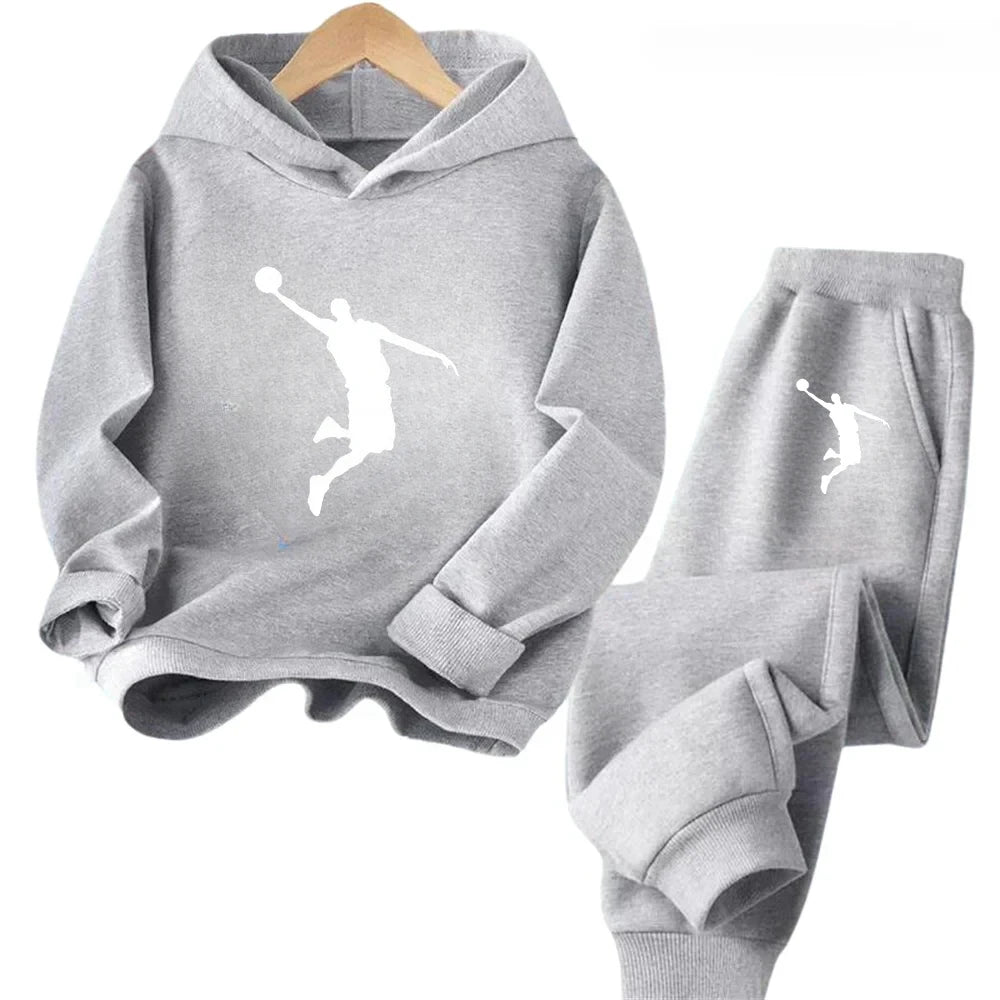 Kids’ Long-Sleeve Casual Winter Tracksuits with Sporty Design