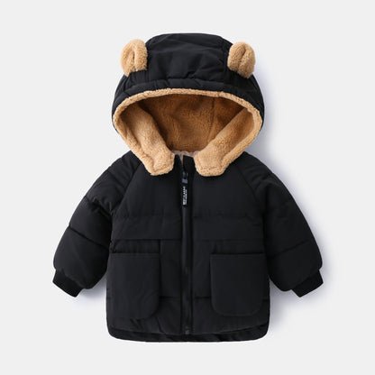 Kids’ Long-Sleeve Stylish Puffer Winter Jacket childrensterritory