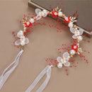 Kids' Girls Pearl and Flower Design Headbands and Wristbands childrensterritory