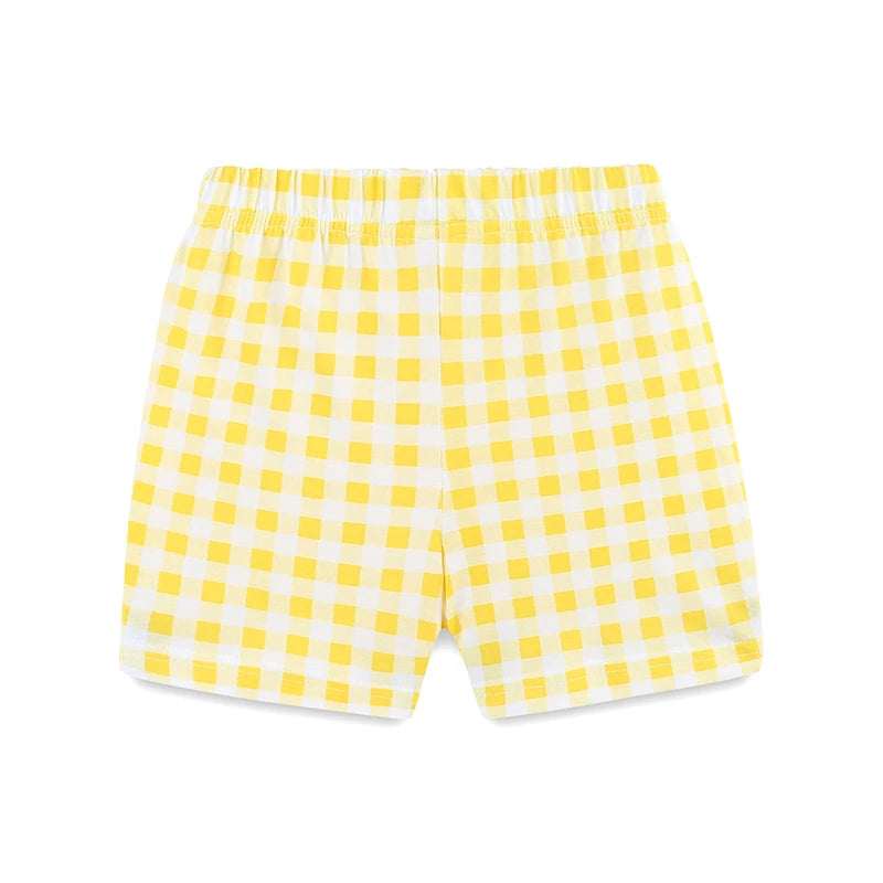 Sleeveless Lemon Print Casual Summer Clothing Set For Girls childrensterritory