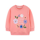 Various Cartoon Design Little Girls' Long Sleeve Sweatshirts childrensterritory
