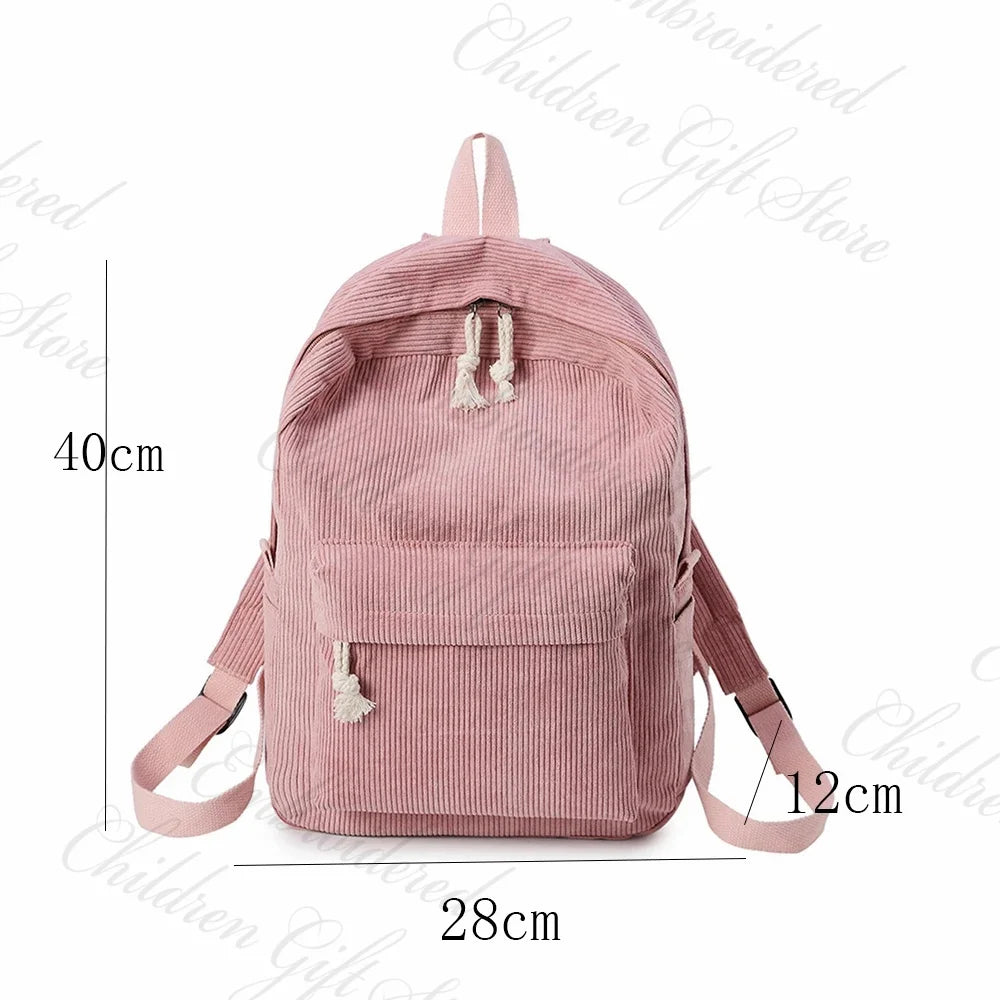 Ultra Soft Casual Backpack with Custom Name for Kids or Adults