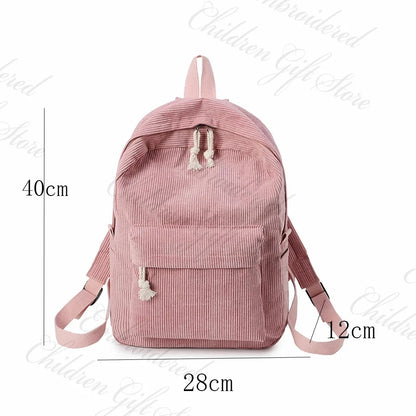 Ultra Soft Casual Backpack with Custom Name for Kids or Adults