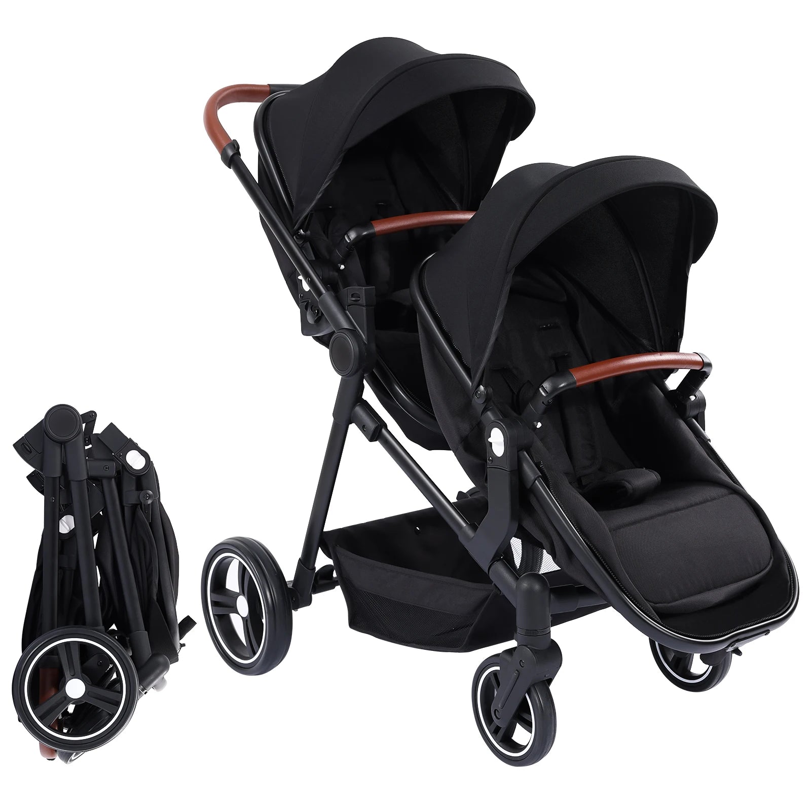 Baby Kids Smart Design Double Foldable Stroller childrensterritory