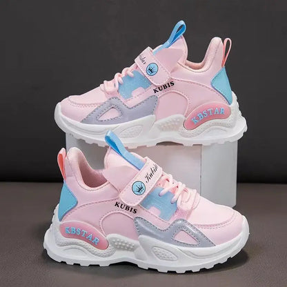 Kids Girls Lightweight Waterproof Running Antislip Sports Shoes childrensterritory