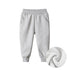 Kids Solid Color Elastic Waist Winter Sports Pants childrensterritory