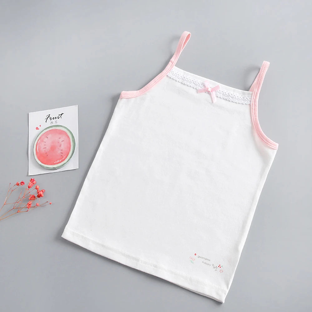 3pcs/lot Cartoon Design Teens Girls Tank Tops For Summer childrensterritory