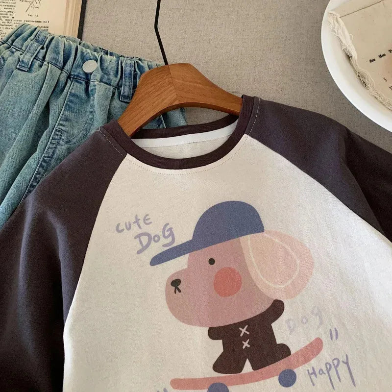 Casual Cartoon Design Kids Girl&