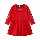 Kids Girls Flower Embroidery Spring Dress childrensterritory