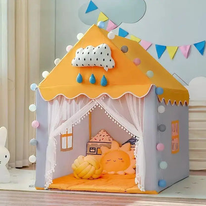 1.35M Large Folding Kids Play House Princess Castle childrensterritory