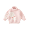 Cute Cartoon Design Turtleneck Soft Sweater for Girls Boys childrensterritory