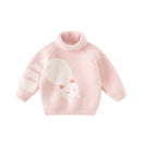 Cute Cartoon Design Turtleneck Soft Sweater for Girls Boys childrensterritory