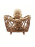 Vintage Handmade Wood Bamboo Basket Baby Photoshoot Prop childrensterritory