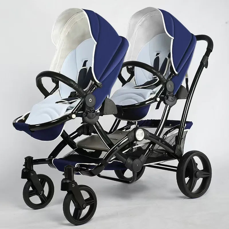 Light And Shock Proof Folding Luxury Twin Baby Stroller childrensterritory