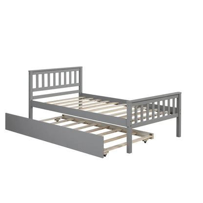 Twin Bed Frame with Headboard and Footboard