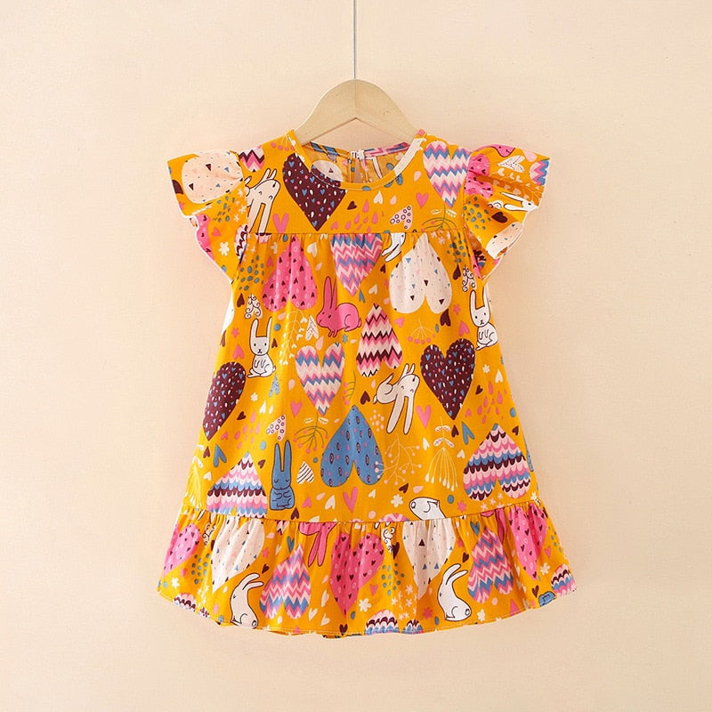 Kids Girls Floral Summer Princess Party Dresses childrensterritory