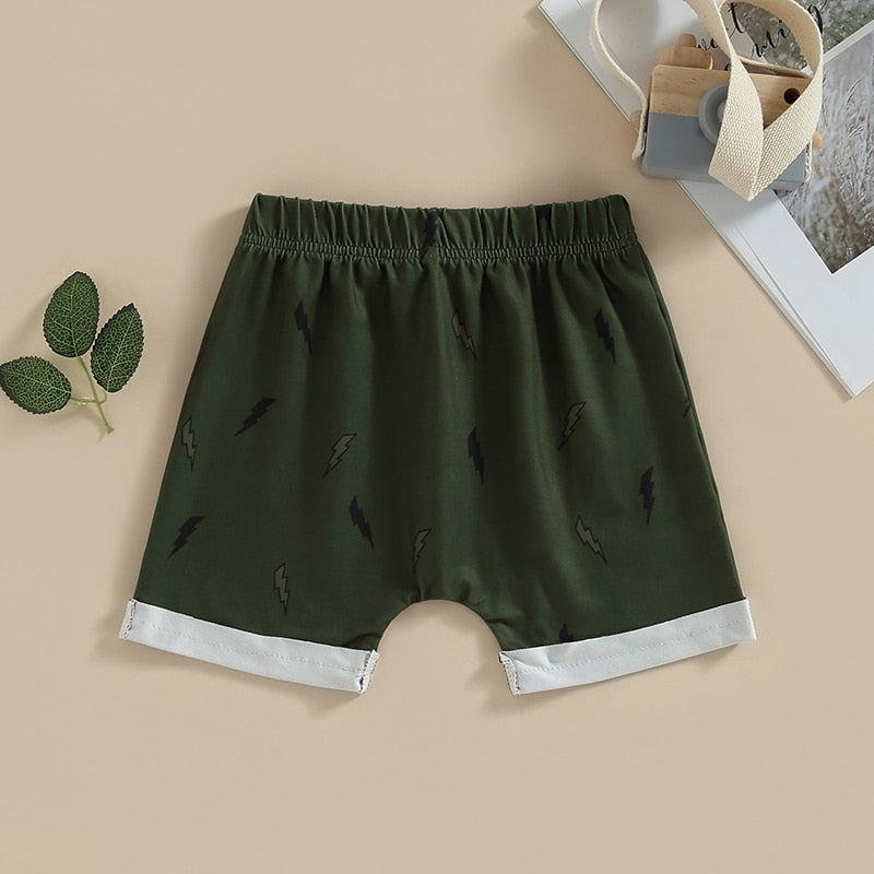 Baby Boy Elastic Waist Striped Summer Shorts childrensterritory