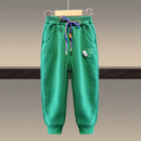 Kids Cartoon Bear Design Sweatshirt and Pant Tracksuit Set childrensterritory